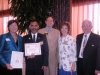 Beth Swift, Shailesh Shah Buena Park Rotarian of the year, Baron Night, Christiane and Dennis Salts.