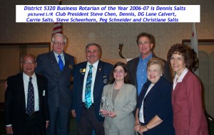 2007.04 01 District Business Rotarian of the year April 20, 2007