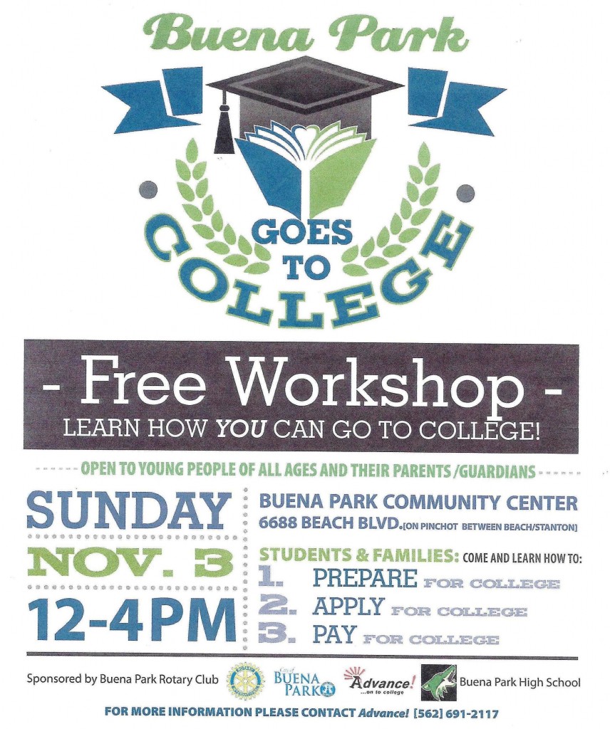 Buena Park goes to college Flyer - Copy