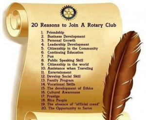 20 reasons to join Rotary